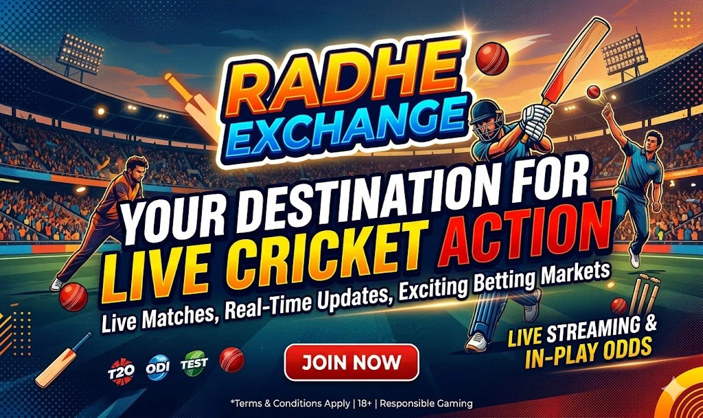 Live Cricket Scores, Fast Updates & Radhe Exch ID Access